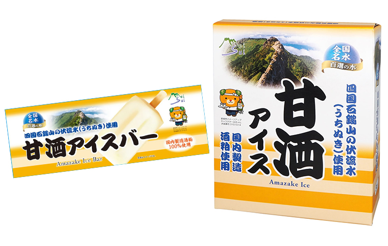 名水アイスの甘酒アイス